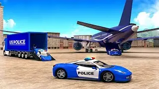 US Police Car Transport Simulator: Police Vehicles Truck Transport - Android Gameplay