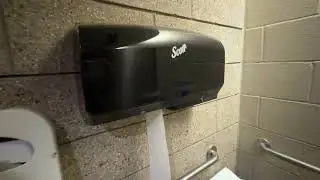 Scott Professional Jumbo Roll Toilet Paper Dispenser- see this in action!