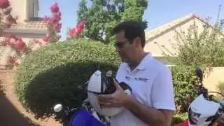 How to - REMOVING the peak from the LS2 Bishop Open Face Helmet
