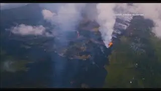 Deadly acid cloud rises over Hawaii as lava streams into ocean