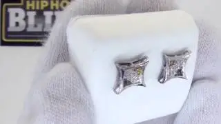 Diamond Hip Hop Jewelry | Multi Color Genuine Diamond Kite Earrings