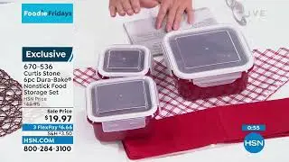 Curtis Stone 6piece DuraBake Nonstick Food Storage Set