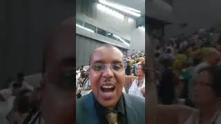Entrega da declara&ccedil;&atilde;o de Lom&eacute;, Togo. &Aacute;frica Ocidental.9th Pan african Congress