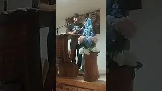 me voici (davanee et Enzo) église de St girons