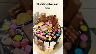 Chocolate Overload Cake #trending #chocolatecake #chocolatelover #kitkat #dairymilk