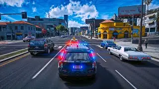 GTA 5 LSPDFR City Patrol Realistic Police Gameplay | 4K Ultra Graphics