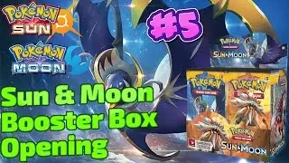 English Sun and Moon booster box #5 opening! - Pokemon TCG