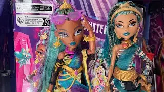MONSTER HIGH G3 NEFERA DE NILE DOLL REVIEW AND UNBOXING + g1 comparison