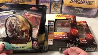 Chandra Planeswalkers deck unboxing, Dominaria, good sale for some good cards old school mtg