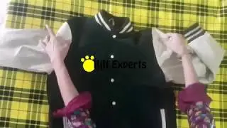 Men's Chocolate Black/Cream Varsity Jacket By Kilt Experts