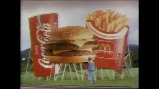 1993 - McDonald's Double Quarter Pounder with Cheese - Billboard Commercial