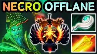 🔥 NEW PATCH 7.40b NECROPHOS OFFLANE THEY JUST MELT | DOTA 2 GAMEPLAY 🔥