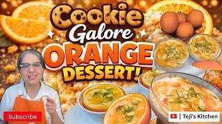 Cookie Galore Orange Dessert Recipe 🍪🍊 | Easy No-Bake Creamy Treat | Refreshing Ice-Cream Style