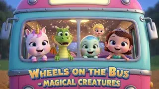 Wheels on the Bus &ndash; Baby Magical Creatures Take an Enchanted Ride | Kids Song & Nursery Rhyme