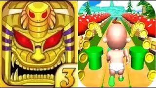 Endless Run Pyramid Rush 3 vs Temple Baby Run