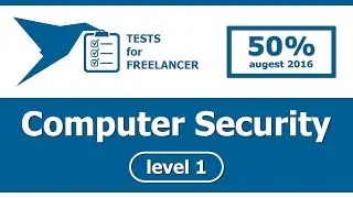 Freelancer - Computer Security - level 1 - test (50%)