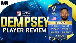 Обзор игрока FIFA 16 TOTS DEMPSEY (90) Обзор игрока FIFA 16 Ultimate Team + статистика в игре