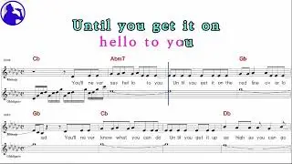 Kenny Loggins-Danger zone  karaoke sheet music,MR for players,chord,chorus,Lyrics add(Ye karaoke)