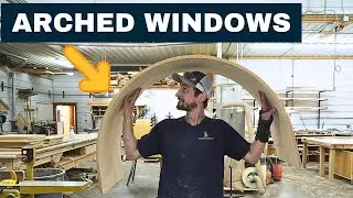 Building radius jambs for arched windows.