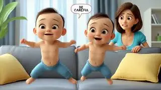Couch Cushion Cloud Jump ☁️ | Rainy Day Fun for Kids | Redbubble Rhymes | Nursery Rhyme Song