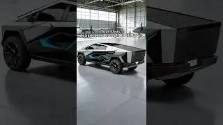 Tesla Cybertruck Futuristic Mecha Wrap | 3D 360&deg; Preview & Detail Close-Ups  #carwrap