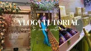 VLOG: COME TO WORK WITH ME/ HOW TO SETUP ERU IYAWO (YORUBA TRADITIONAL WEDDING)