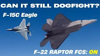 F-22 Raptor vs F-15C Eagle but I turned on FCS (less maneuverable) | Can it still dogfight? | DCS