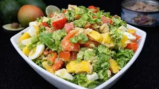 🥗 Ensalada Muy Nutritiva de Atún, Huevo y Aguacate