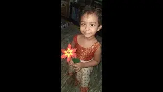 DIY 3D Origami flower || Color paper craft || dragon fruit flower || Bottle vase flower|| Home decor