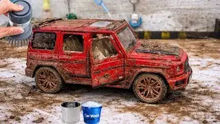 The surreal Cleaning Process of a 1:24 Bugatti After an Extreme Off-Roading