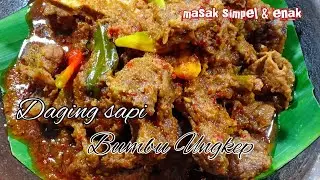 Resep Daging Sapi Bumbu Ungkep || menu masak simpel dan uenak poll