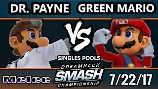 DHATL 17 Melee - Dr. Payne (Dr. Mario) Vs. Green Mario (Mario) SSBM Singles Pools