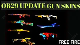 OB29 UPDATE SOME NEW GUN & GUN SKINS | FREE FIRE | ZONE FINDER GAMER