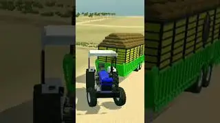 Trolley pulling by farmtrac#automobile #games
