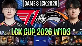 T1 vs HLE GAME 3 LCK CUP 2026 W1D3 | T1 vs HANWHA LIFE G3 LCK 2026