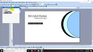 How to make visiting card ms 2003