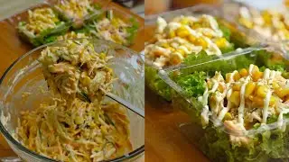 Healthy Vegetable Kani Corn Salad | Easy No Cooking Vegetable Salad Recipe