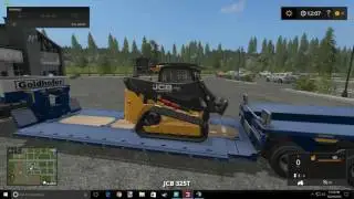 Farming simulator 2017 LowBoy and Stump Grinder