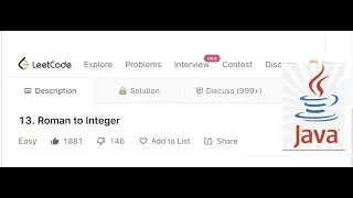 Roman To Integer (Leetcode solution #13)