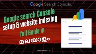 Google search console (GSC) setup & website indexing by submitting sitemap, Explained in Malayalam