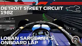 F1 2025 Detroit Street Circuit (1982&ndash;1988) | Logan Sargeant Onboard - Assetto Corsa