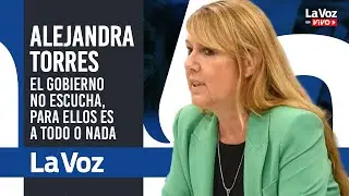 ALEJANDRA TORRES: No TODO es blanco o negro, ac&aacute; hay GENTE que SUFRE