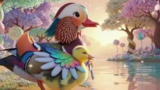 Duck & Duckling Forest Lake Story  | Kids Animation | Cute Bedtime Cartoon