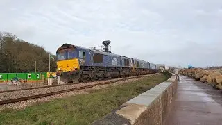Freight Trains In Dawlish Warren (13/12/20 + 14/12/20)