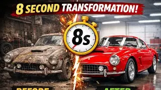 Abandoned Ferrari 250 GT SWB (1959) Restored in 8 Seconds | Satisfying Timelapse #ferrari 