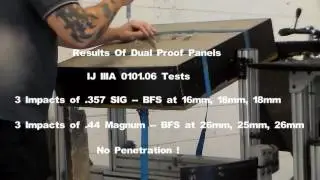 Jianlei Industrial's Dual Panel Testing--NIJ IIIA 0101.06 & NIJ 0115.00 E2 Level