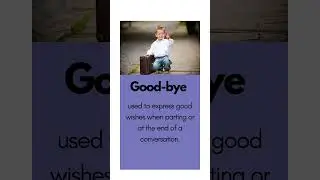 Goodbye definition #english #vocabulary #learnenglish #education #learning #englishlanguage
