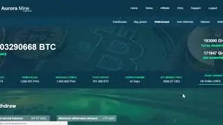 Aurora Mine $186 19th october Instant Withdraw   Totaling $2500