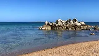 Plage de Cala Longa / Cara Lunga &agrave; Bonifacio en Corse du  Sud