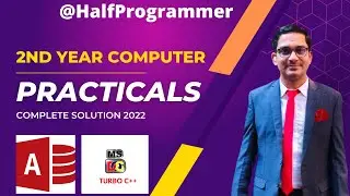 Second Year Computer Practicals 2022 Complete Solution